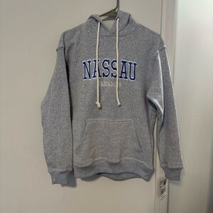 Light Blue Heathered Nassau Bahamas Pullover Hoodie Sweatshirt Fleece Hooded